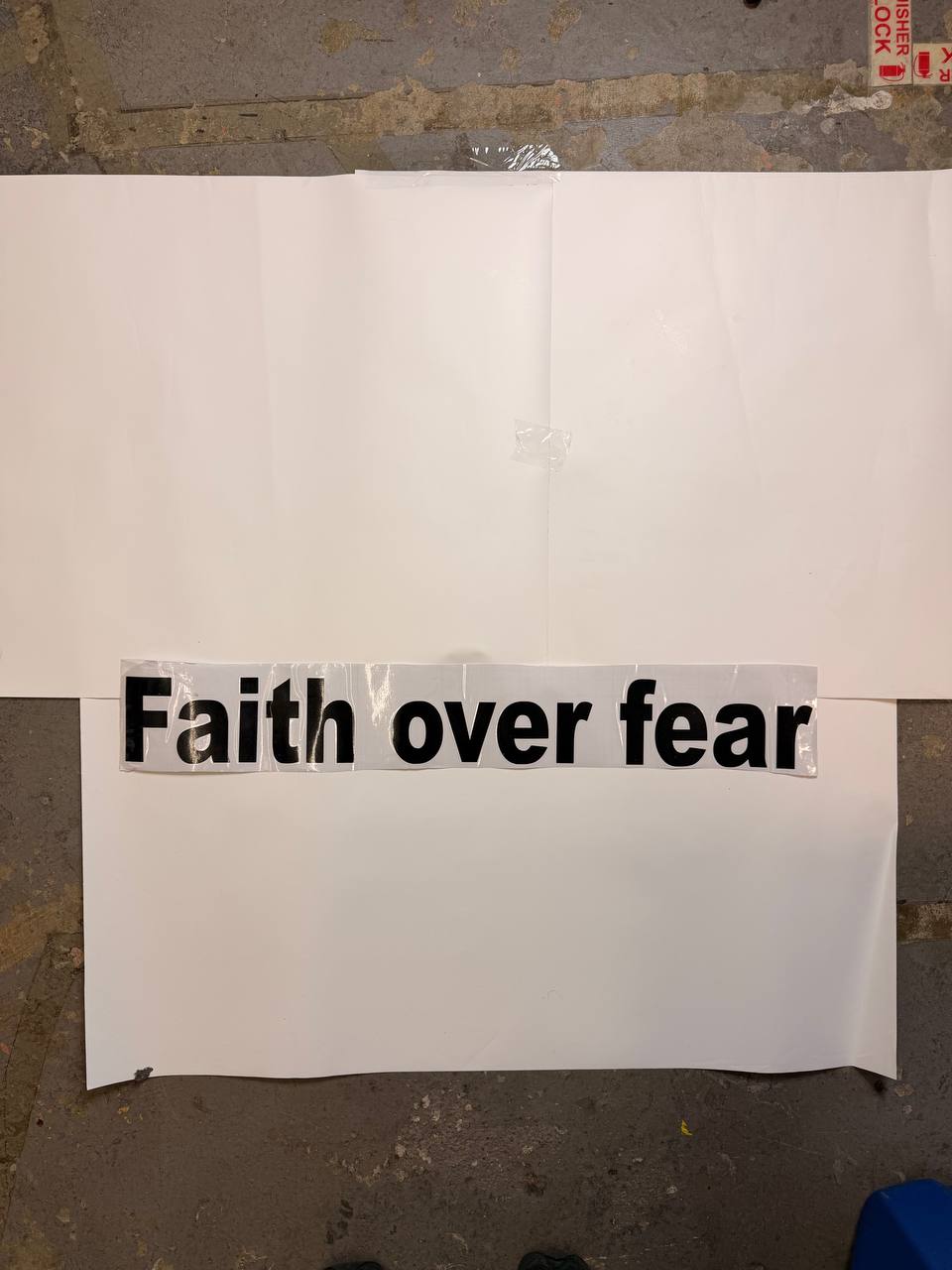 "FAITH OVER FEAR"