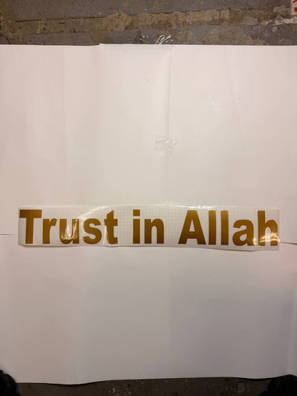 (TRUST IN ALLAH)